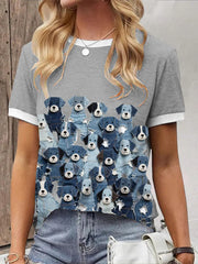 Women's Denim Dog T-shirt