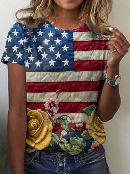 Women's USA Independence Day T-shirt