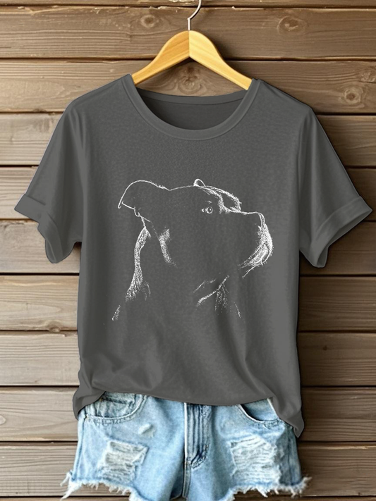 Women's American Bully Print Casual T-Shirt