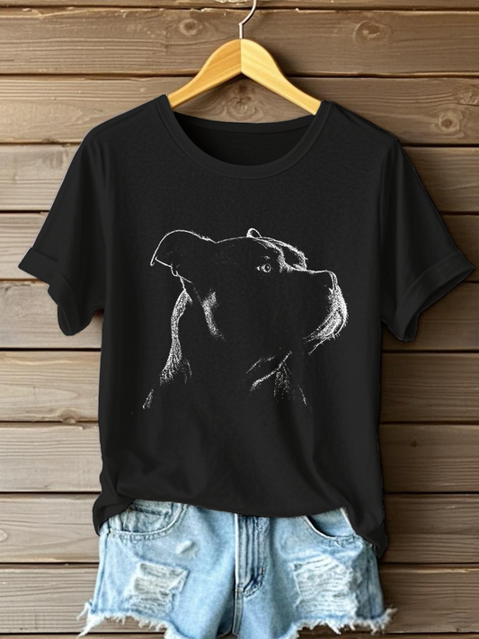 Women's American Bully Print Casual T-Shirt