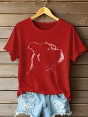 Women's American Bully Print Casual T-Shirt