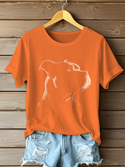 Women's American Bully Print Casual T-Shirt