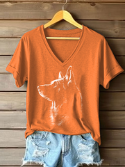 Women's Shepherd Print Casual T-Shirt