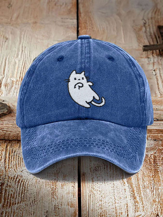 Cat washed neutral hats