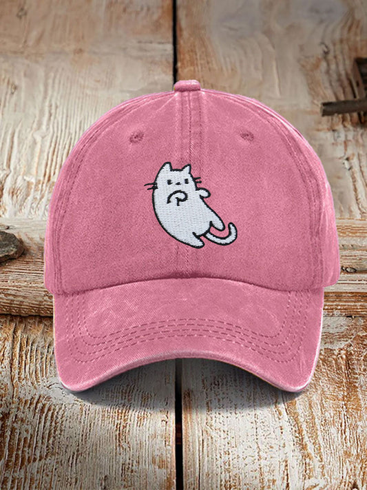 Cat washed neutral hats