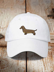 Dachshund washed neutral hats