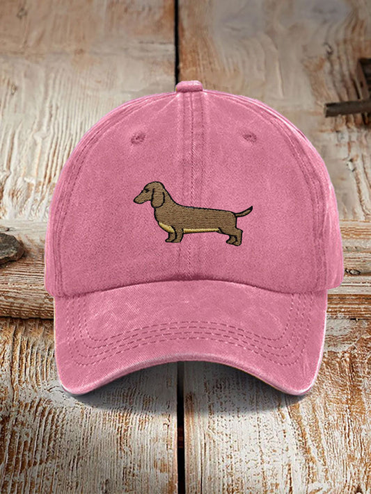 Dachshund washed neutral hats