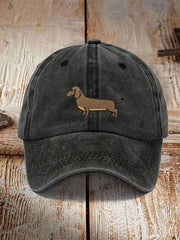 Dachshund washed neutral hats