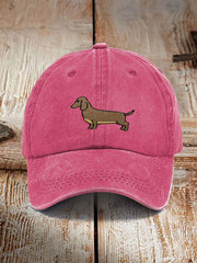 Dachshund washed neutral hats