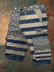 Men's western style cargo shorts