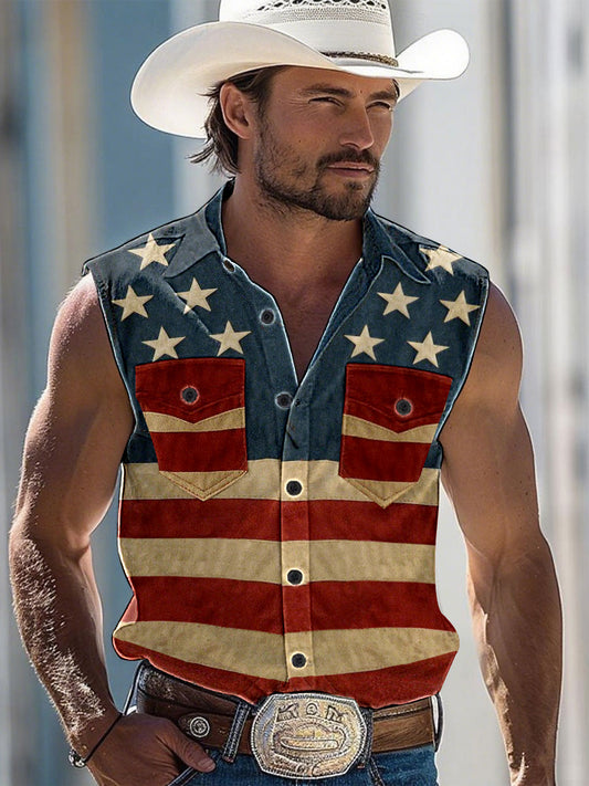 Men's western style vest