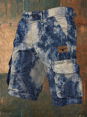 Men's western style cargo shorts