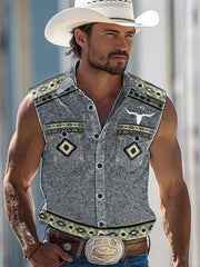 Men's western style vest