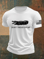 Men's Retro Alligator Alcatraz Funny Florida Everglades Dark Humor Short Sleeve Tee