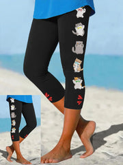 Women's fun cat print leggings