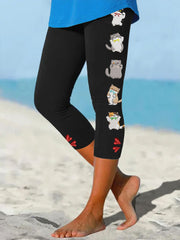 Women's fun cat print leggings