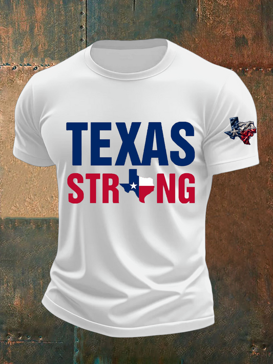 Men's Texas Strong Short-Sleeved Printed T-Shirt