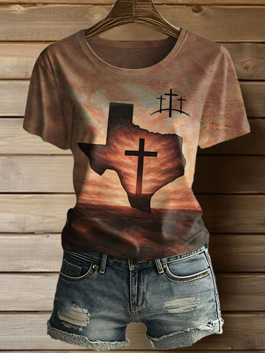 Women's Pray For Texas T-shirts