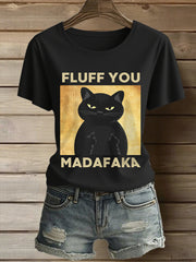 Women's Funny Cat T-shirt