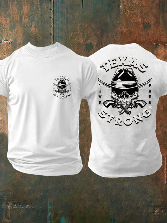 Men's Texas Print Casual T-Shirt