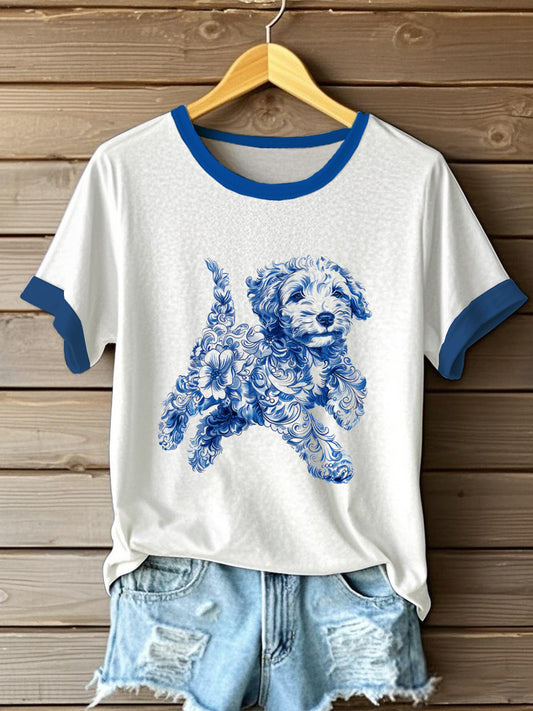 Women's Flowers Animal Printed T-shirt