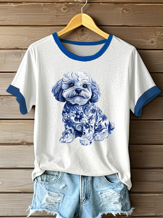 Women's Flowers Animal Printed T-shirt