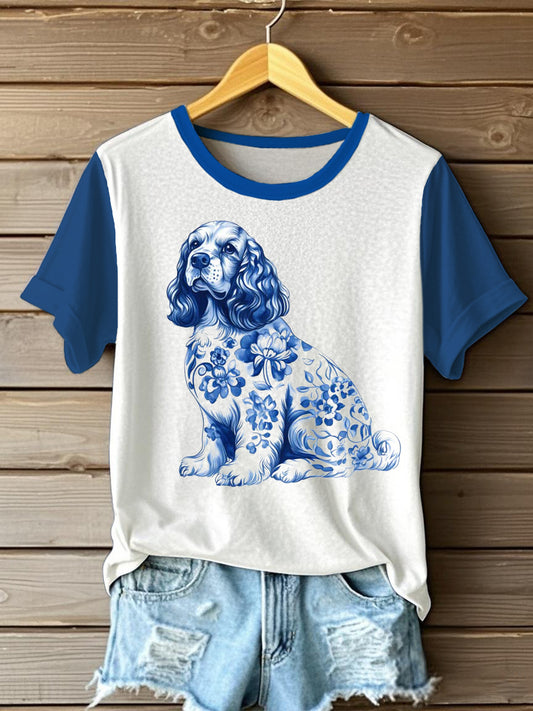Women's Flowers Animal Printed T-shirt