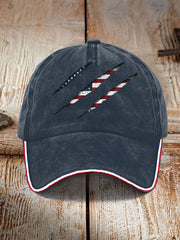 Unisex American Flag Printed Hat