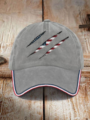 Unisex American Flag Printed Hat