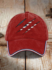 Unisex American Flag Printed Hat