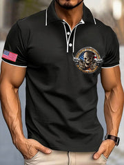 Men's Veteran Defend 2nd Amendment Printed Casual Tops