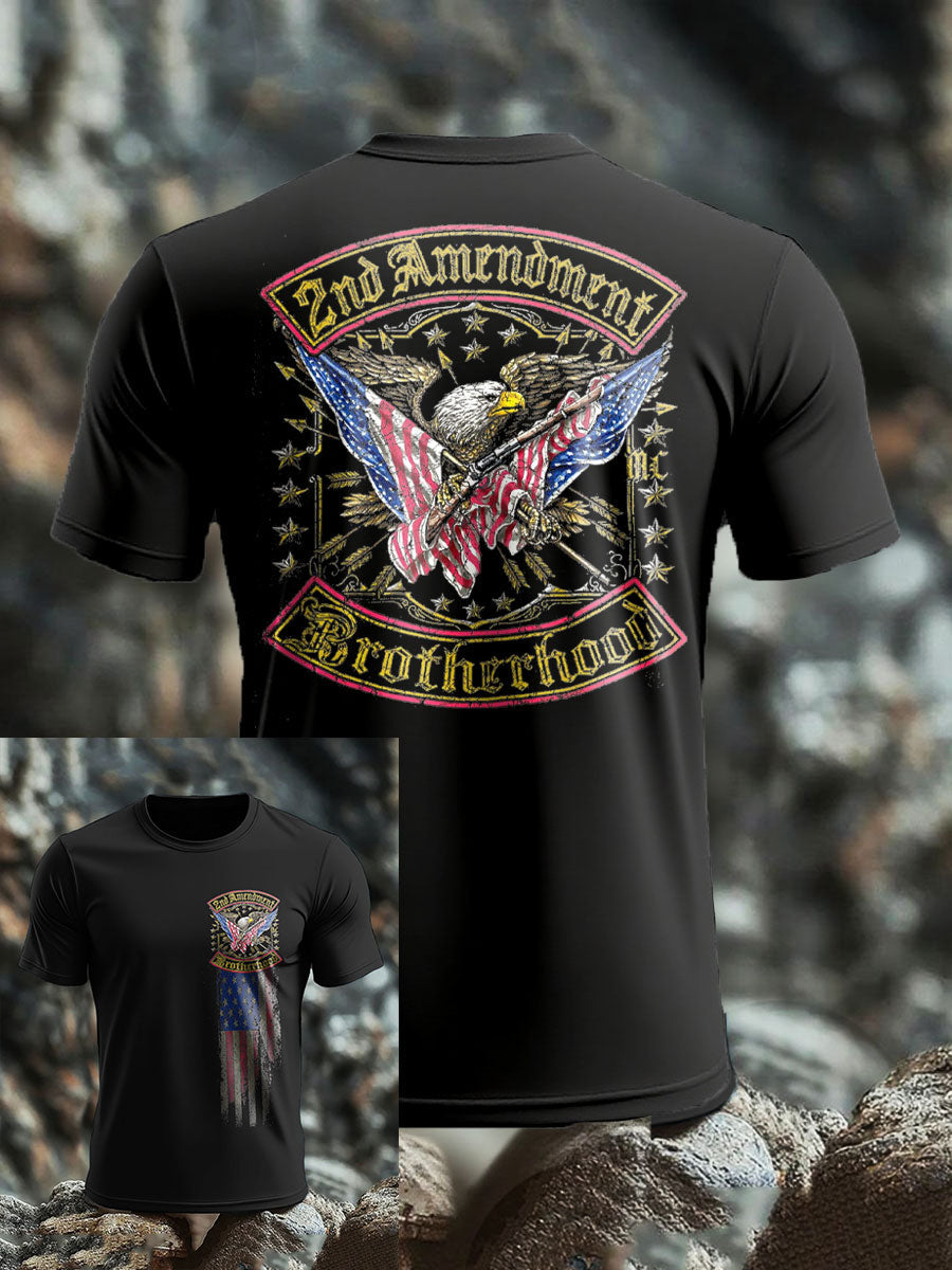 Men's Veteran Defend 2nd Amendment Printed T-shirt