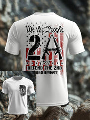 Men's Veteran Defend 2nd Amendment Printed T-shirt