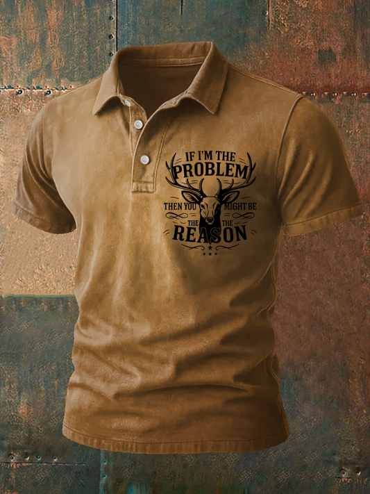 Men's Western Style Printed Casual Tops
