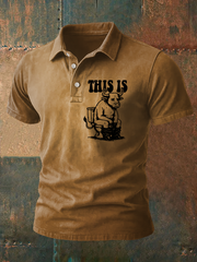 Men's Western Style Printed Casual Tops