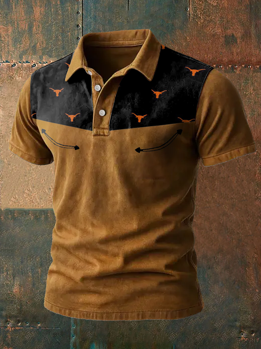Men's Western Style Printed Casual Tops