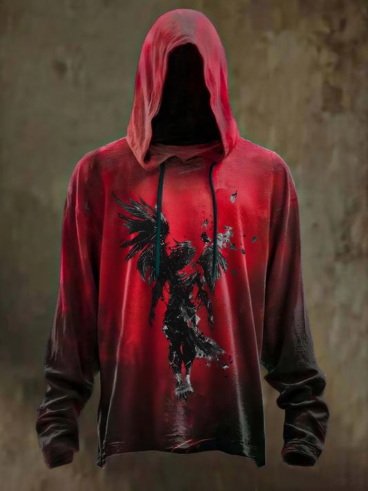 Men's Halloween Dark Printed Hoodie