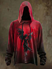 Men's Halloween Dark Printed Hoodie