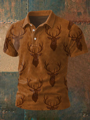 Men's Retro Western Print Casual Top