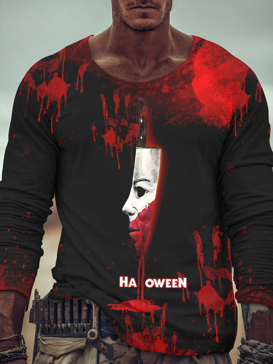 Men's Halloween Long Sleeve T-Shirt
