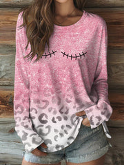Women's Breast Cancer Awareness Casual Long Sleeve T-Shirt