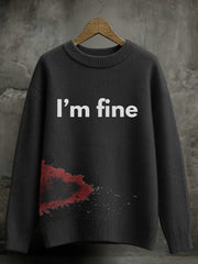 Women's Halloween Bloodstained Sweater