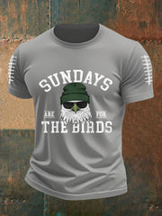 Men's Sundays Are For The Birds Football Fans Lovers Gameday Casual Tee