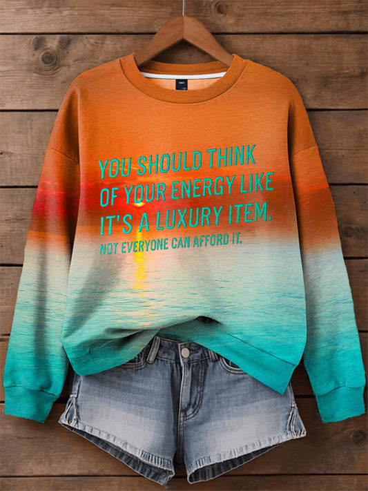 Women's Showgirl Print Music Fan Sweatshirt