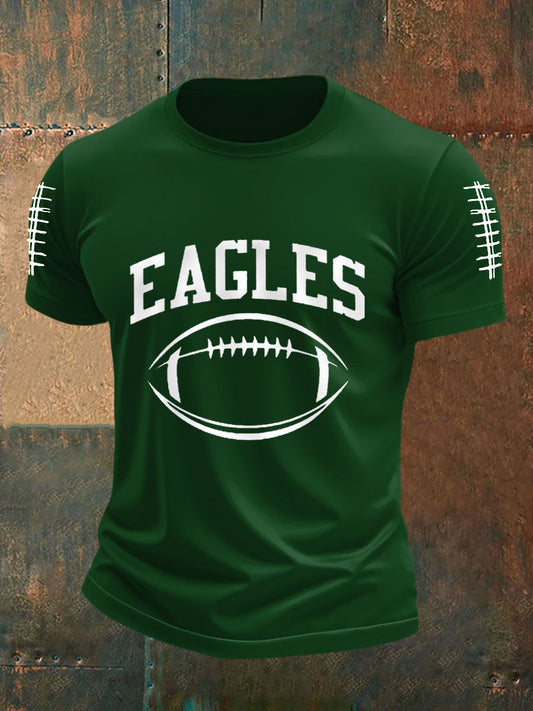 Men's Football Fans Lovers Gameday Casual Tee