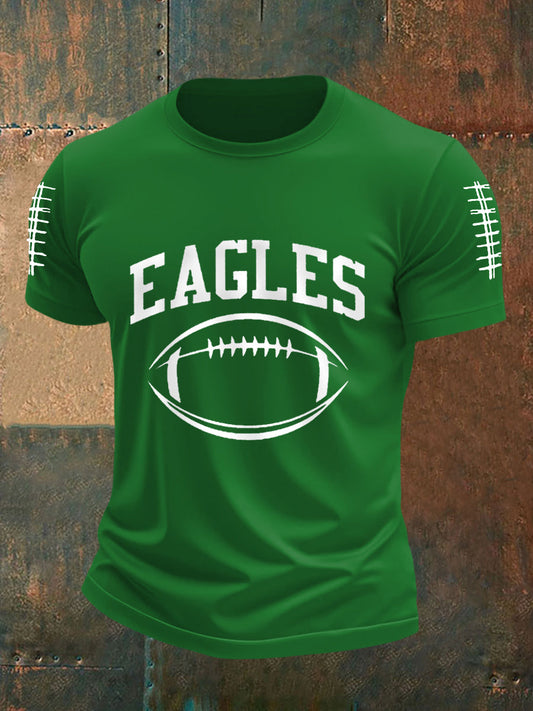 Men's Football Fans Lovers Gameday Casual Tee