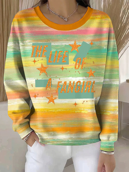 Women's Showgirl Print Music Fan Sweatshirt