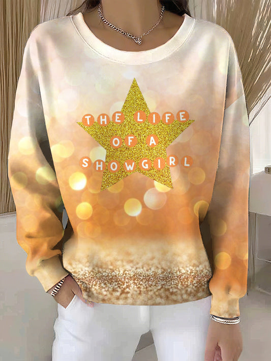 Women's Showgirl Print Music Fan Sweatshirt