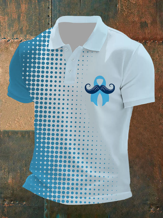 Men's Prostate Cancer Awareness Print Casual Top