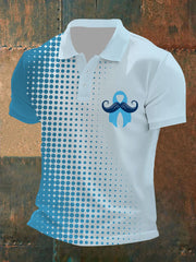 Men's Prostate Cancer Awareness Print Casual Top